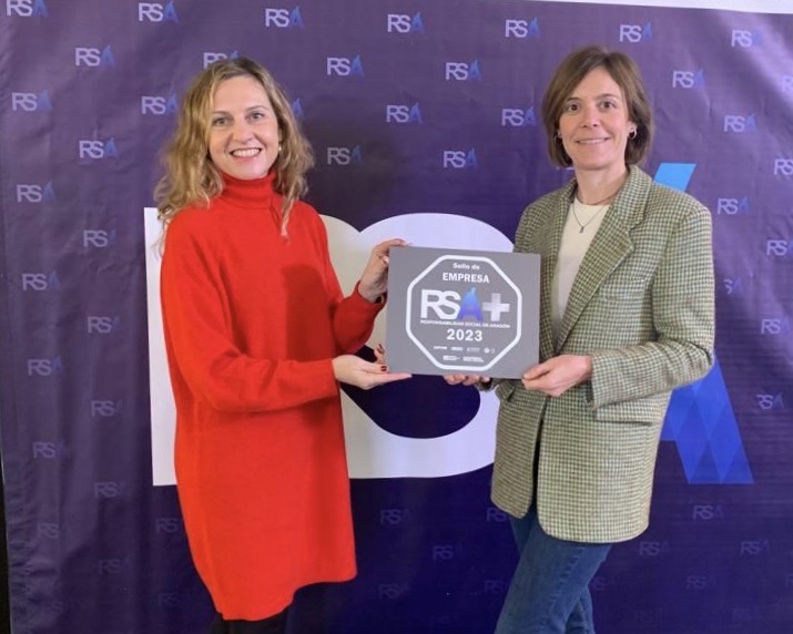 Bergner recoge el sello RSA+2023 en la Gala Anual de Responsabilidad Social en Aragón